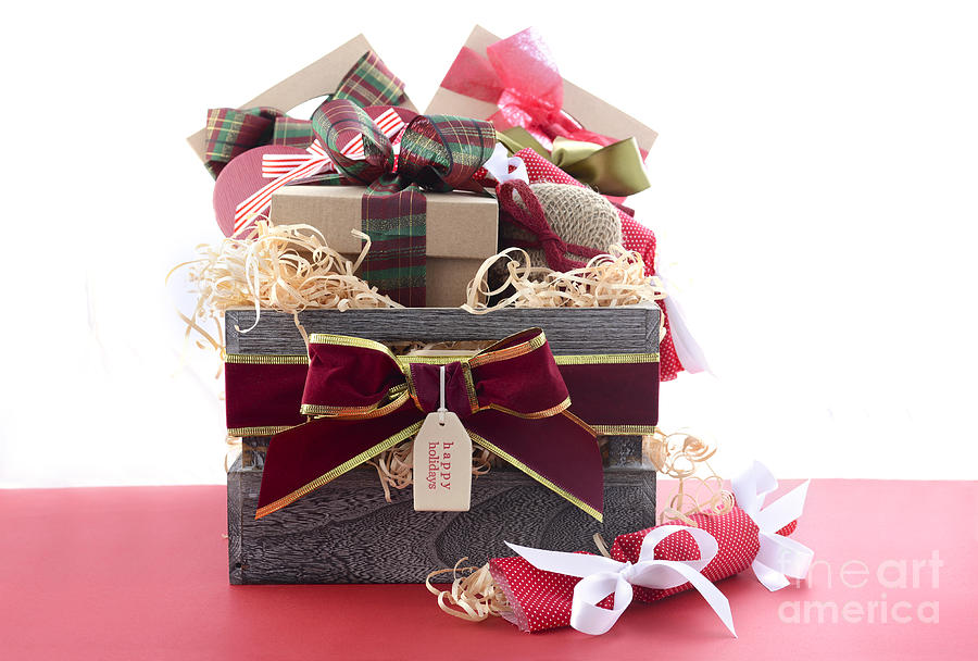 Large Christmas Gift Hamper #3 Photograph by Milleflore Images