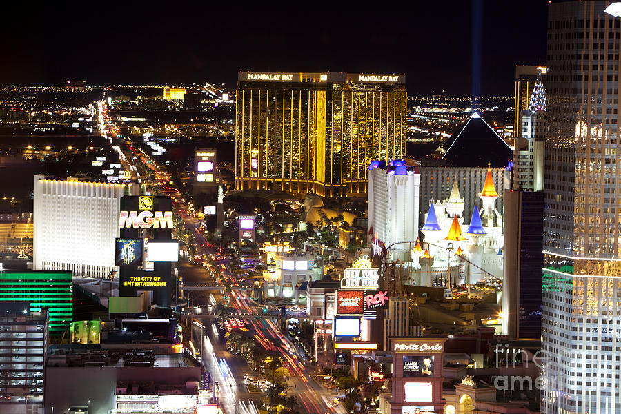 Las Vegas nightlife #3 Photograph by Anthony Totah