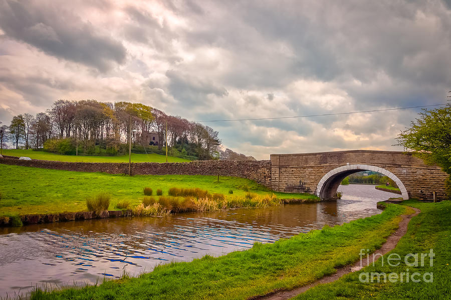 Leeds And Liverpool Canal In Low Bradley Photograph