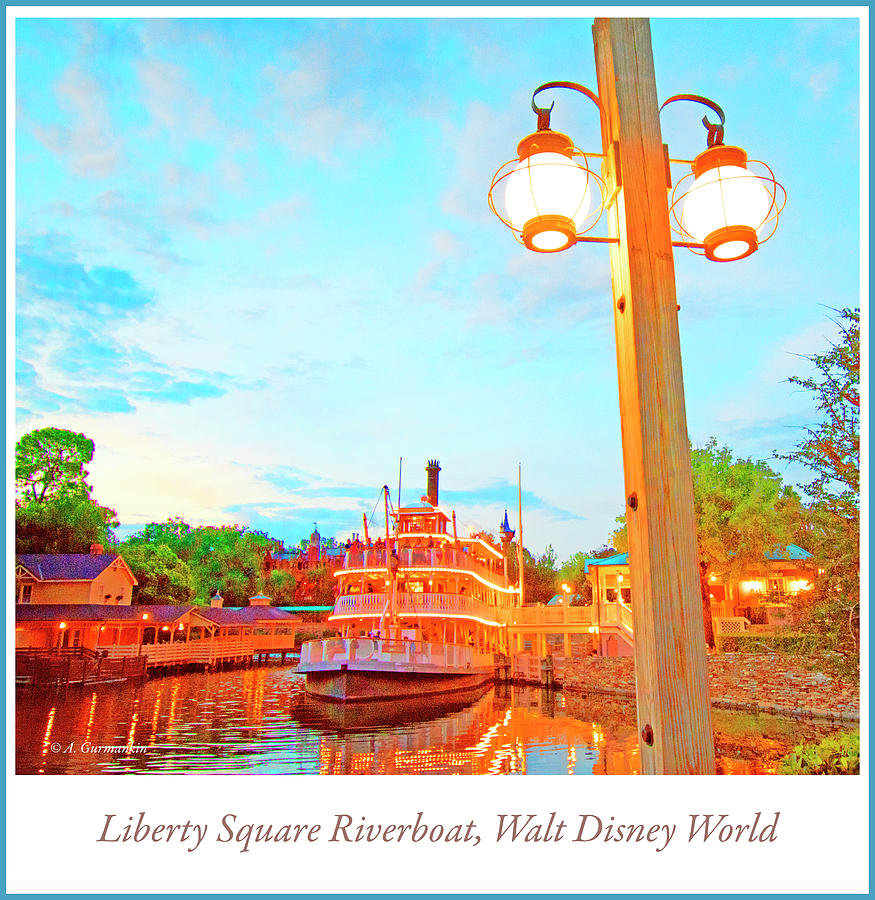 Liberty Square Riverboat, Walt Disney World #4 Digital Art by A Macarthur Gurmankin