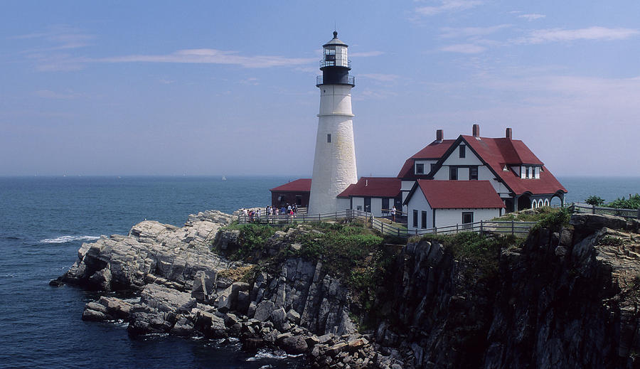 Light House at Rockport in Maine Photograph by Carl Purcell - Fine Art ...