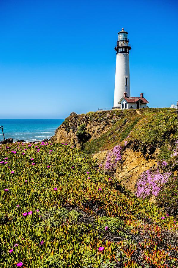 Lighthouse standing on big sure california coastline on pacific  #3 Photograph by Alex Grichenko