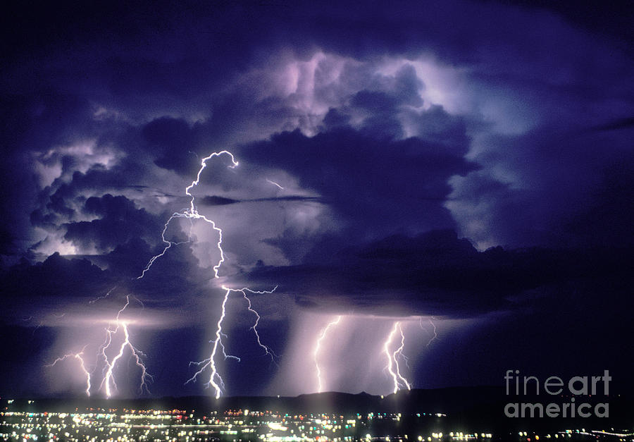 Lightning Strikes #3 Photograph by John A. Ey III