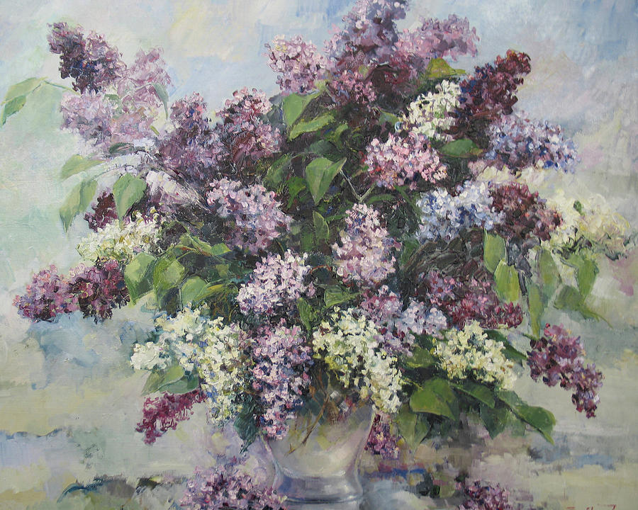 Lilacs #3 Painting by Tigran Ghulyan