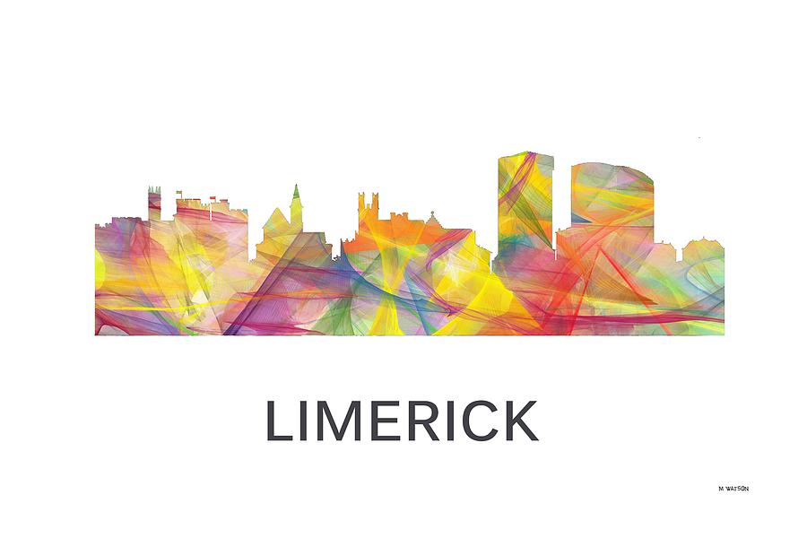 Limerick Ireland Skyline #3 Digital Art by Marlene Watson