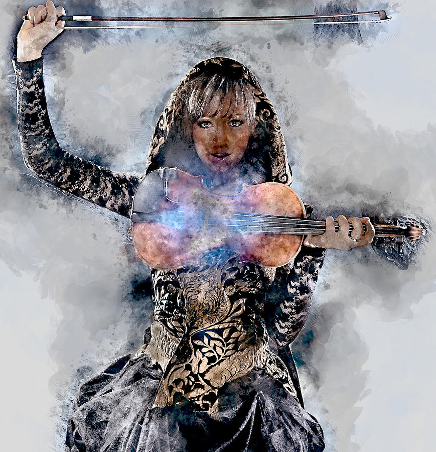 Lindsey Stirling #2 Mixed Media by Marvin Blaine
