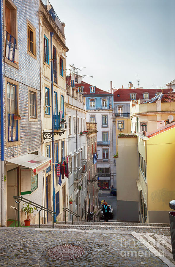 Lisbons city street #3 Photograph by Ariadna De Raadt