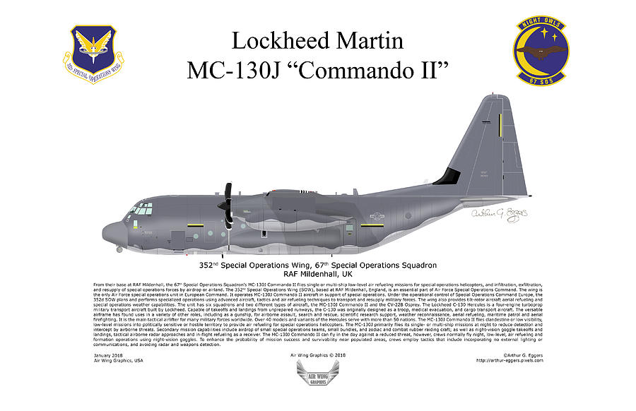Lockheed Martin MC-130J Commando II #4 Digital Art by Arthur Eggers