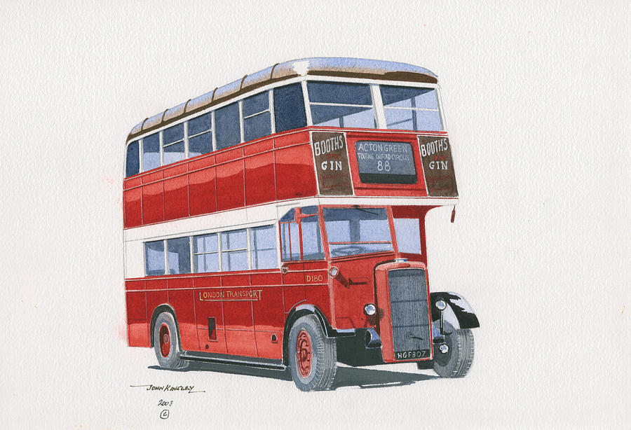 Transportation Painting - London Transport  #3 by John Kinsley