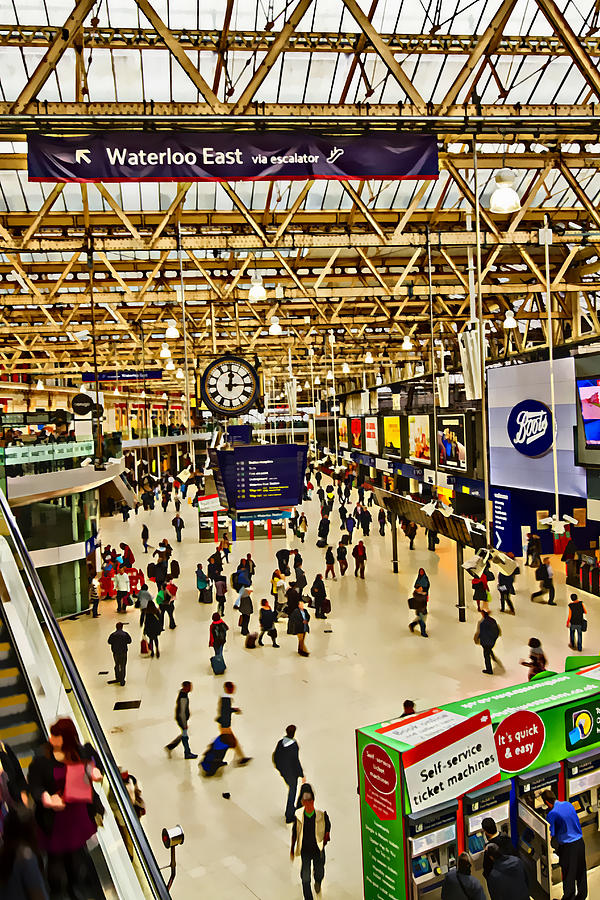 London Waterloo Station #3 Photograph by David French