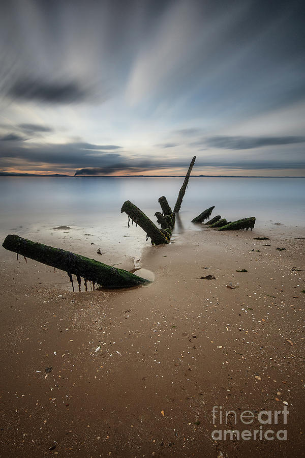 Longniddry Shipwreck Sunset #3 Photograph by Keith Thorburn LRPS EFIAP CPAGB