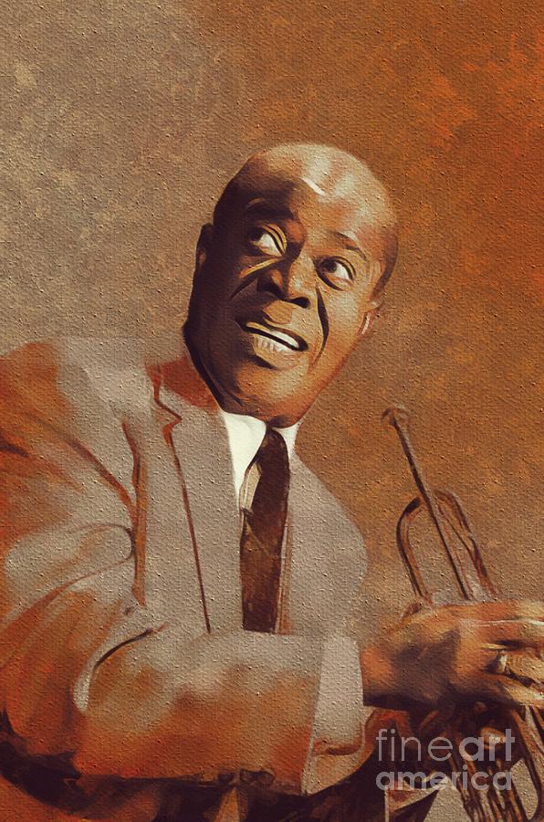 Louis Armstrong, Music Legend Painting