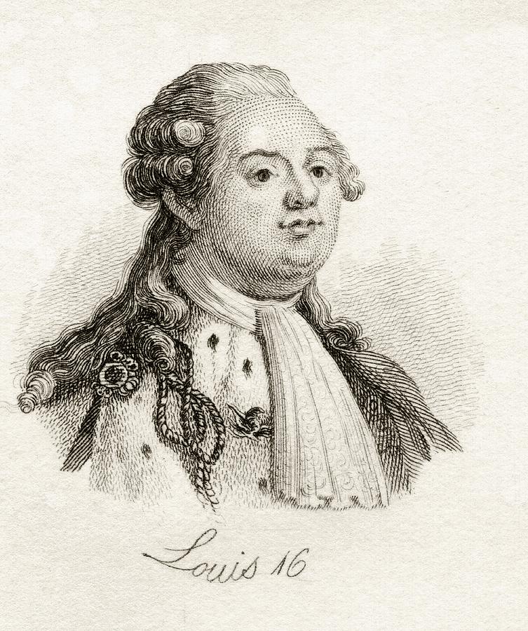 Louis Xvi 17541793 King Of France Drawing by Vintage Design Pics