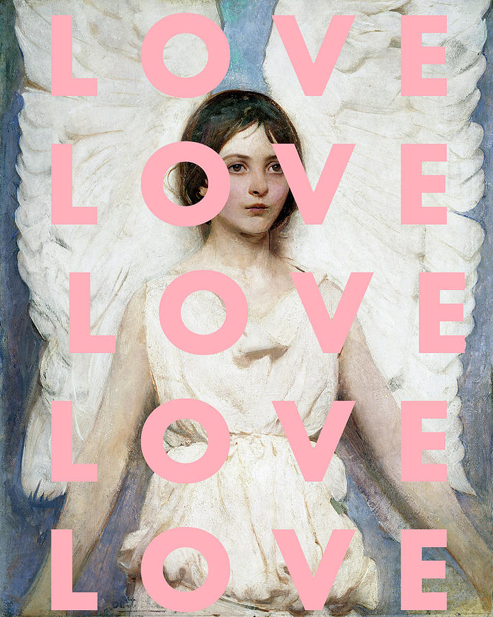 LOVE LOVE LOVE Print #3 Digital Art by Georgia Clare
