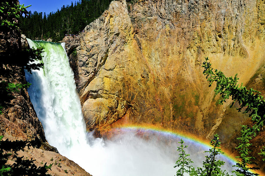 Lower Falls Rainbow Photograph by Greg Norrell