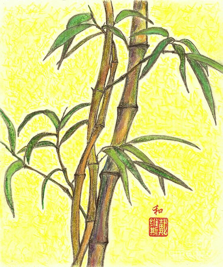 Nature Mixed Media - Happy Bamboo 1 by Victoria Davis