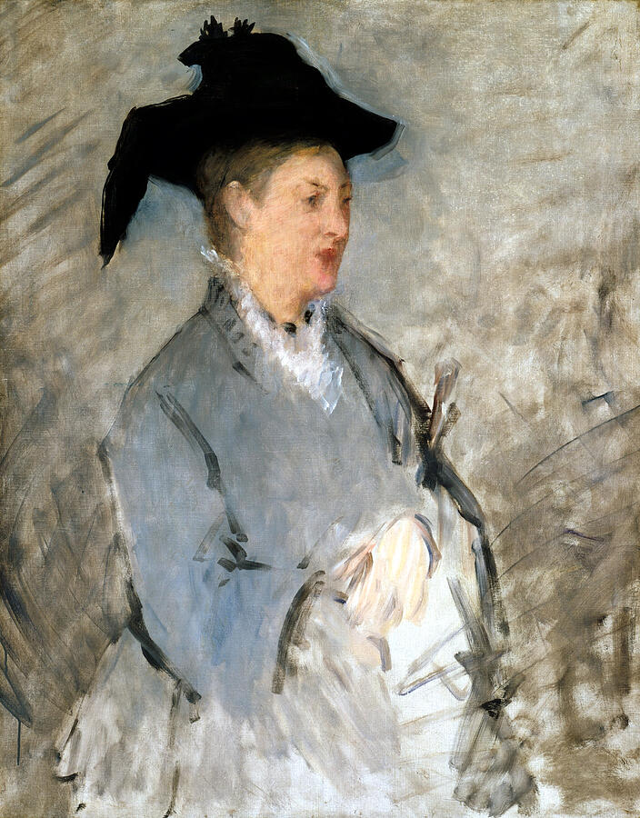 Madame Edouard Manet, from circa 1873 Painting by Edouard Manet