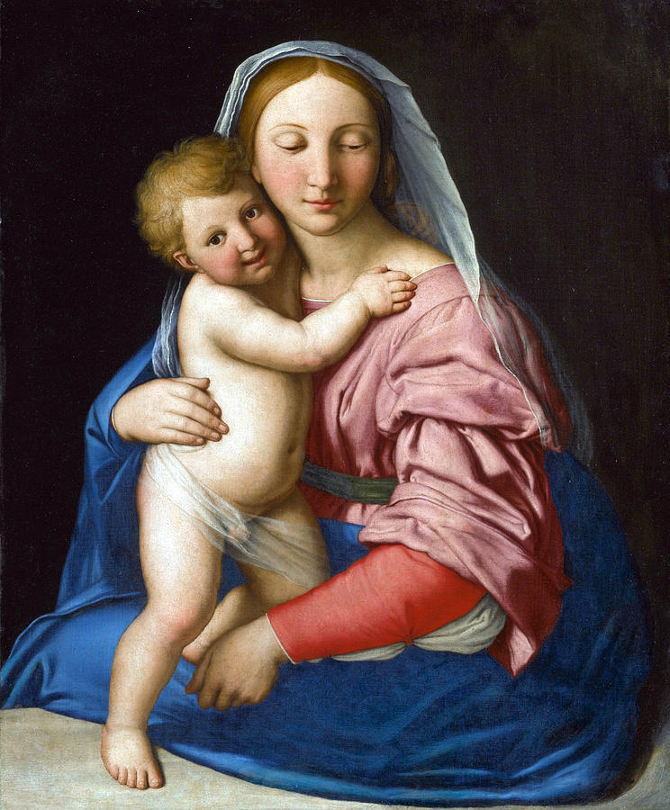 Madonna and Child #3 Painting by Sassoferrato