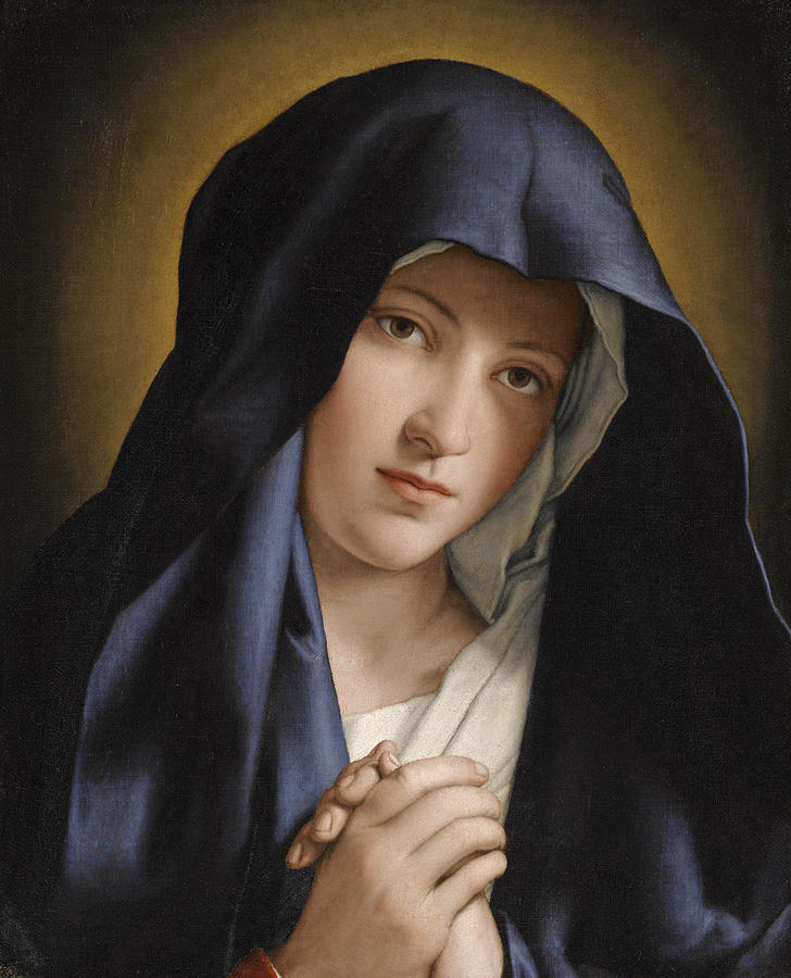 Madonna at Prayer #1 Painting by Sassoferrato