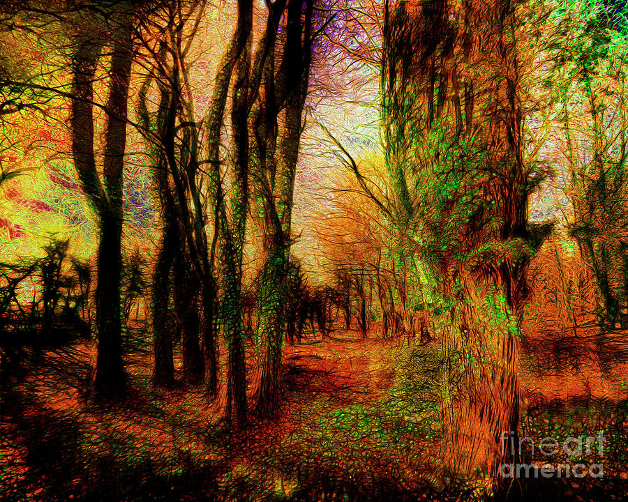 Magic of the Woods #2 Digital Art by Edmund Nagele FRPS