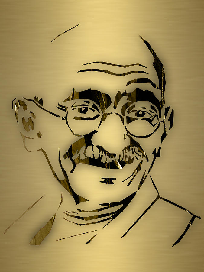 Mahatma Gandhi Collection #3 Mixed Media by Marvin Blaine
