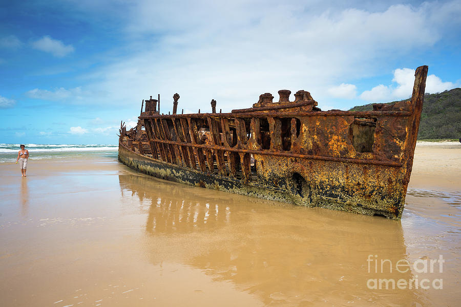 Maheno Shipwreck #3 Photograph by Andrew Michael