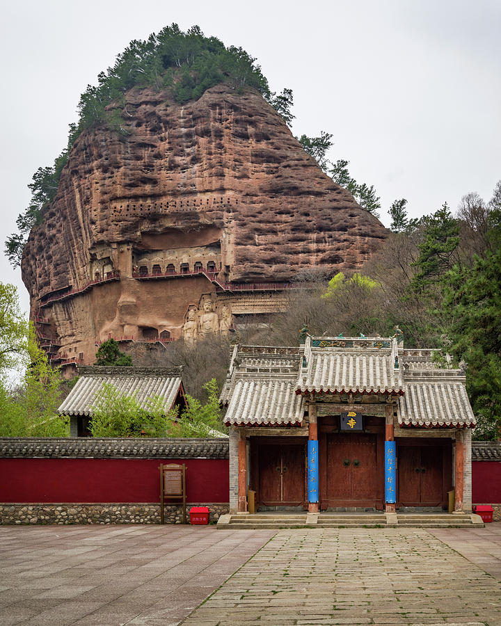 Maijishan Grottoes Tianshui Gansu China #3 Photograph by Adam Rainoff