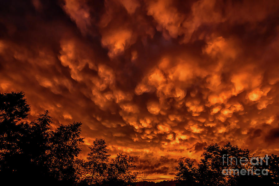 Mammatus Clouds at Sunset #3 Photograph by Thomas R Fletcher