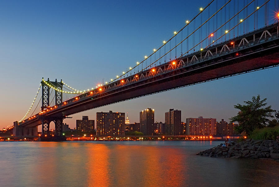 Manhattan Bridge from Empire State Park, Brooklyn, New York Photograph ...