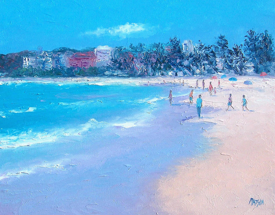 Manly Beach Painting by Jan Matson