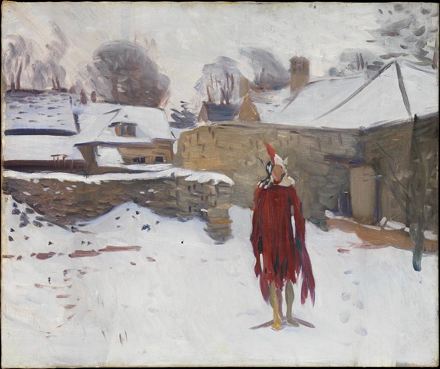 Mannikin in the Snow #3 Painting by John Singer Sargent