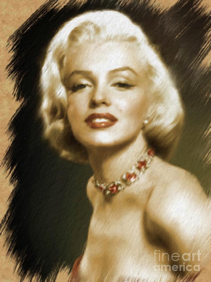 Marilyn Monroe, Actress and Model #3 Painting by Esoterica Art Agency