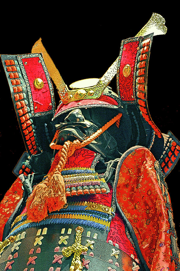 War Digital Art - Mask Samurai. #3 by Andy i Za