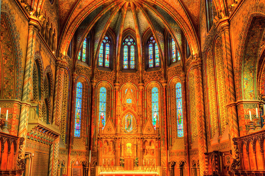 Mathias Church Budapest #5 Photograph by David Pyatt
