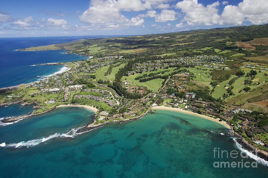 Maui Aerial Of Kapalua #3 Photograph by Ron Dahlquist - Printscapes