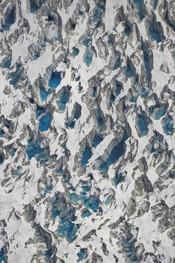 Meltwater Lakes On Hubbard Glacier Photograph by Matthias Breiter