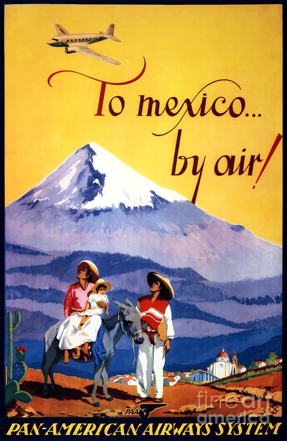 Vintage Painting - Mexico Vintage Travel Poster Restored #3 by Vintage Treasure