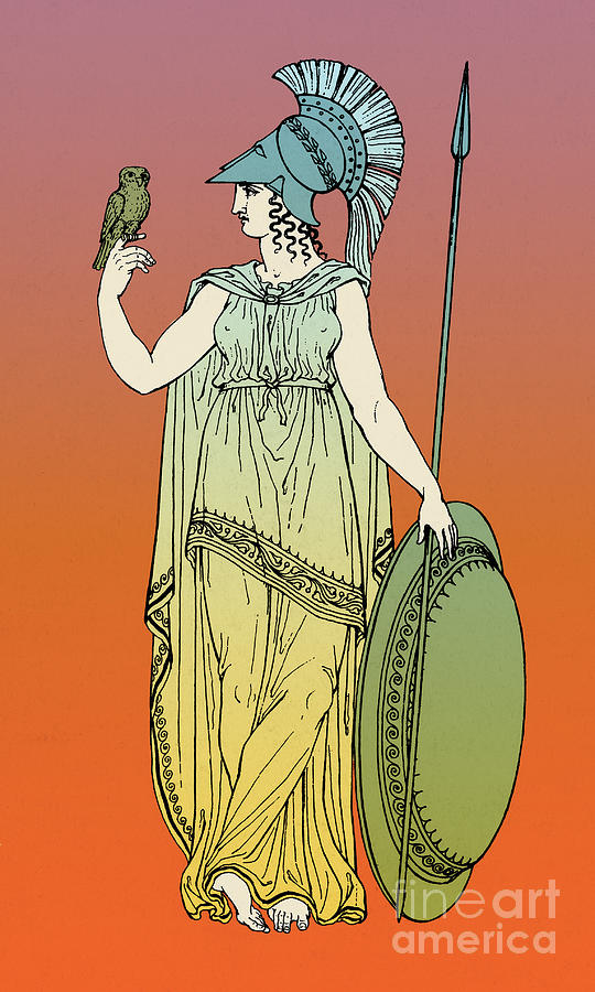 Greek Photograph - Minerva, Roman Goddess Of Medicine #3 by Photo Researchers