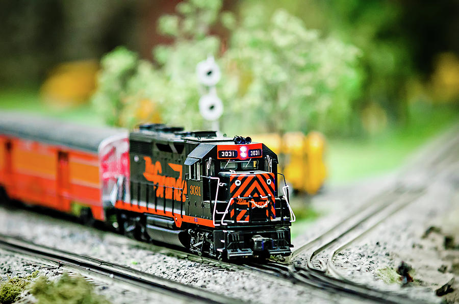 Miniature Toy Model Train Locomotives On Display #3 Photograph by Alex Grichenko