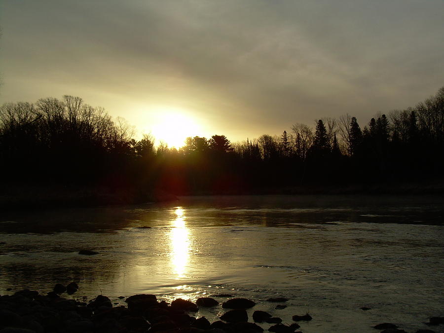 Mississippi river Sunrise reflection #3 Photograph by Kent Lorentzen