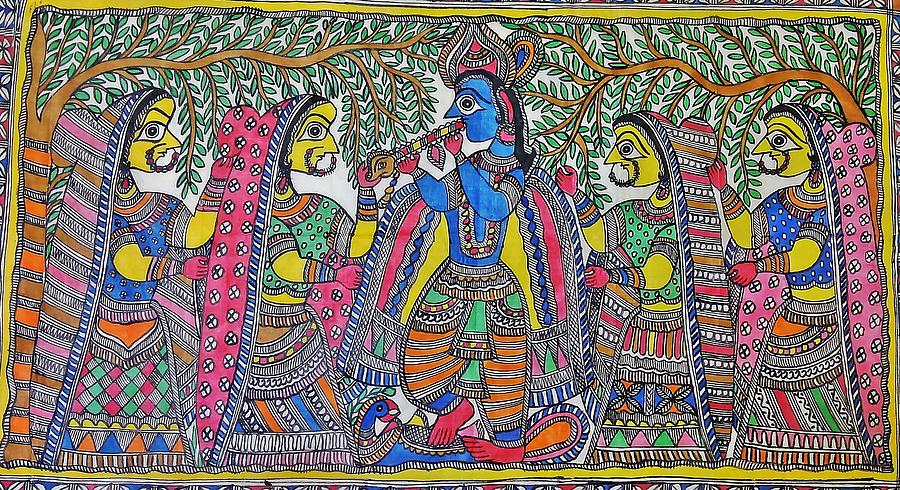 Mithila Painting Painting by Unknown Artist - Fine Art America