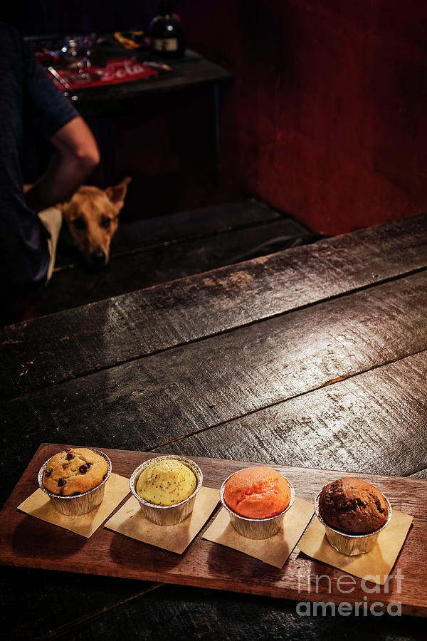 Mixed Freshly Baked Muffins In Cozy Coffeeshop Interior #3 Photograph by JM Travel Photography