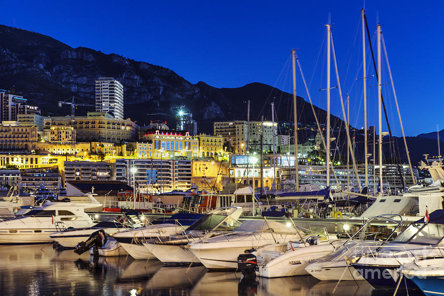 Monte Carlo Harbor Photograph