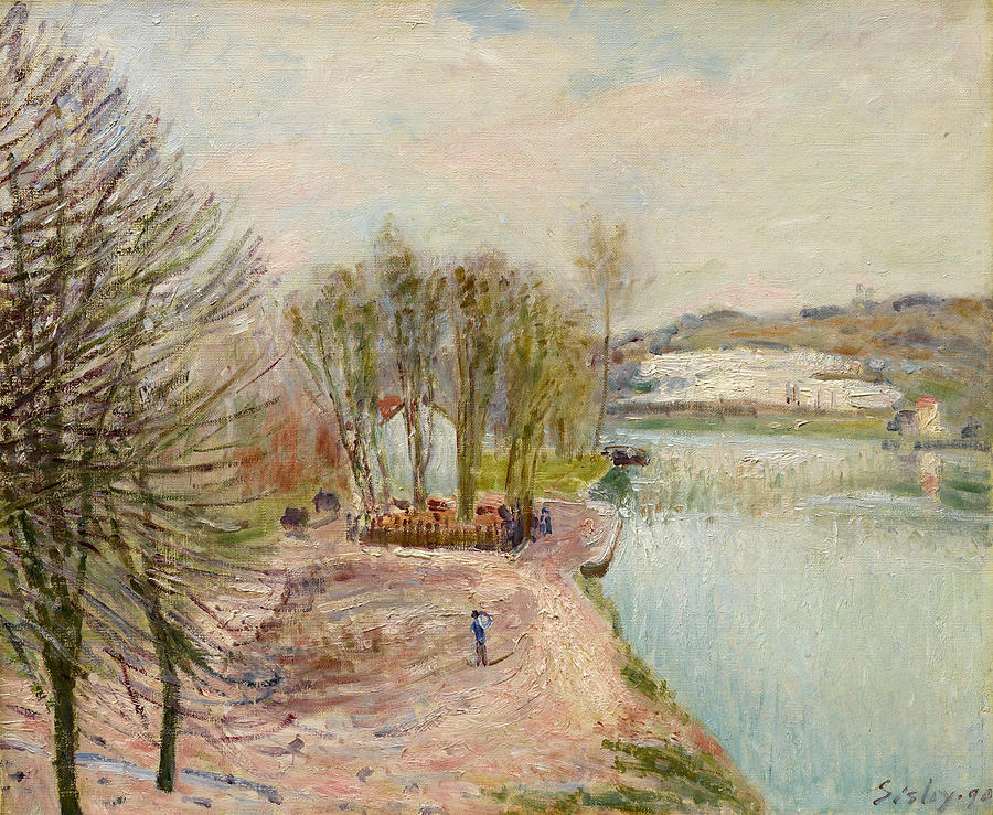 Moret-sur-Loing #4 Painting by Alfred Sisley