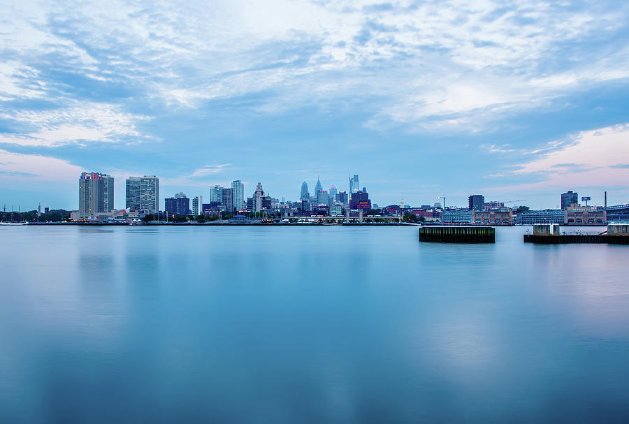 Morning Blue Housr Over Philadelphia Pa #3 Photograph by Alex Grichenko