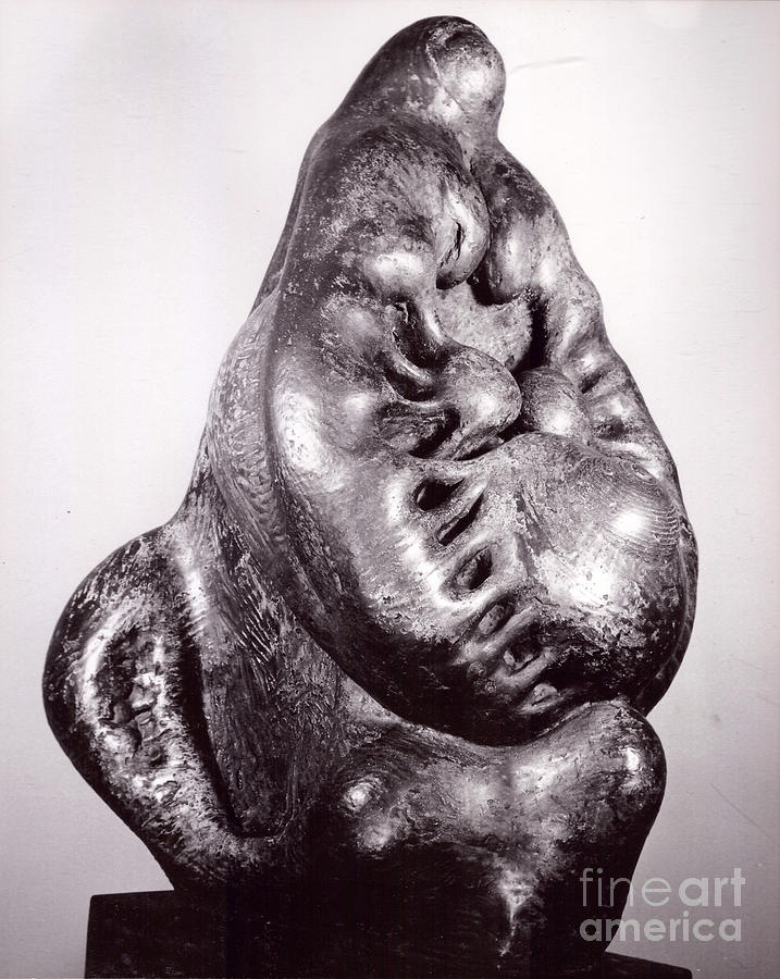 Mother/child II  #4 Sculpture by Robert F Battles
