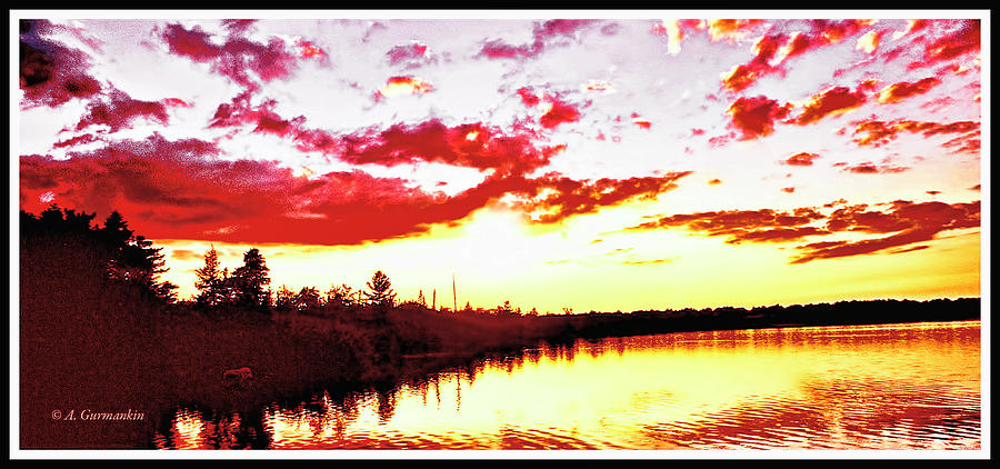 Mountain Lake Sunset, Pocono Region, Pennsylvania #3 Photograph by A Macarthur Gurmankin