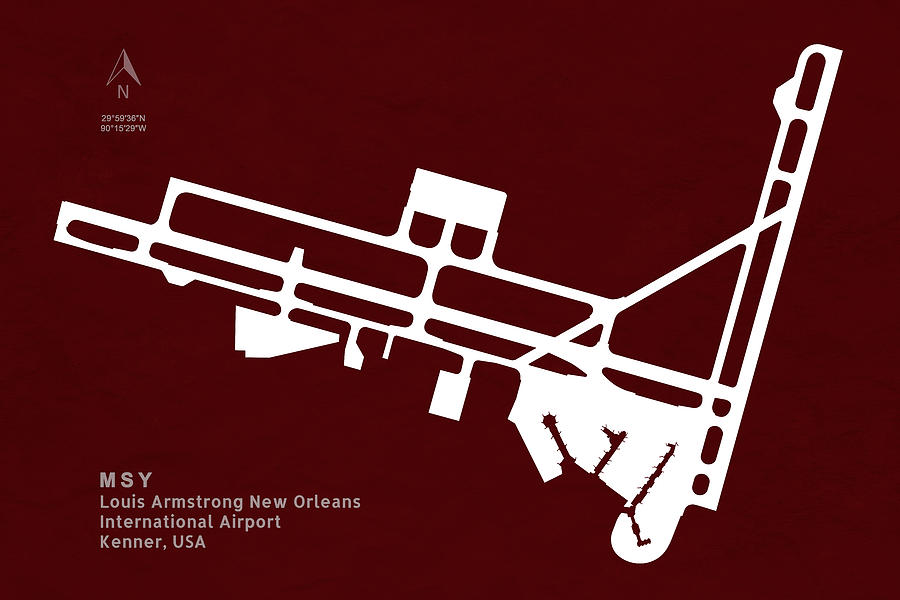 T-Shirts - Airport - USA Louis Armstrong New Orleans Airport