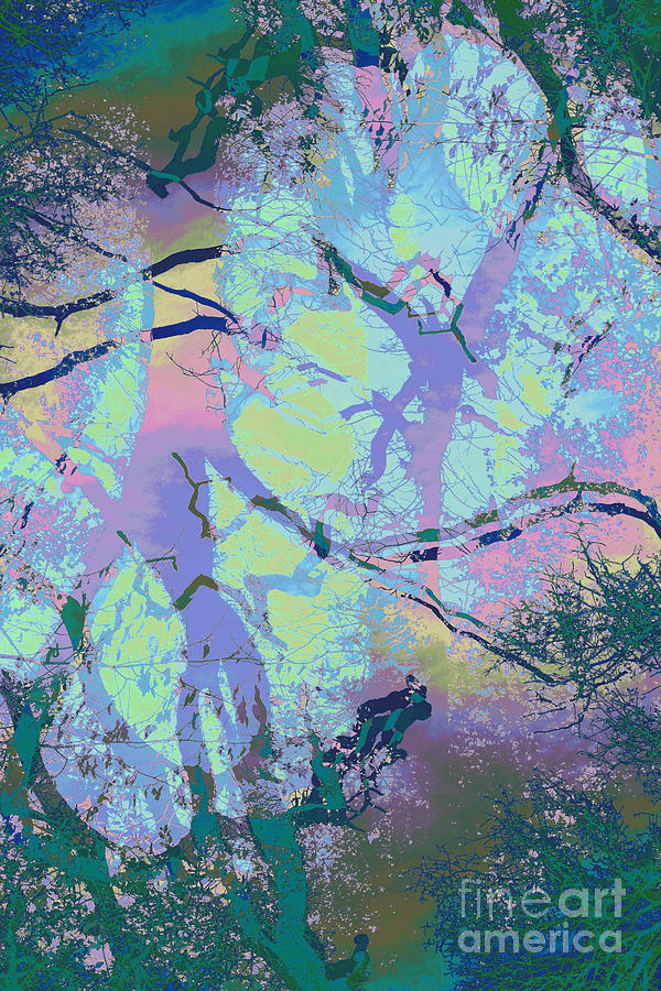Abstract Painting - Multiple exposure of trees #3 by Matthew Wardell