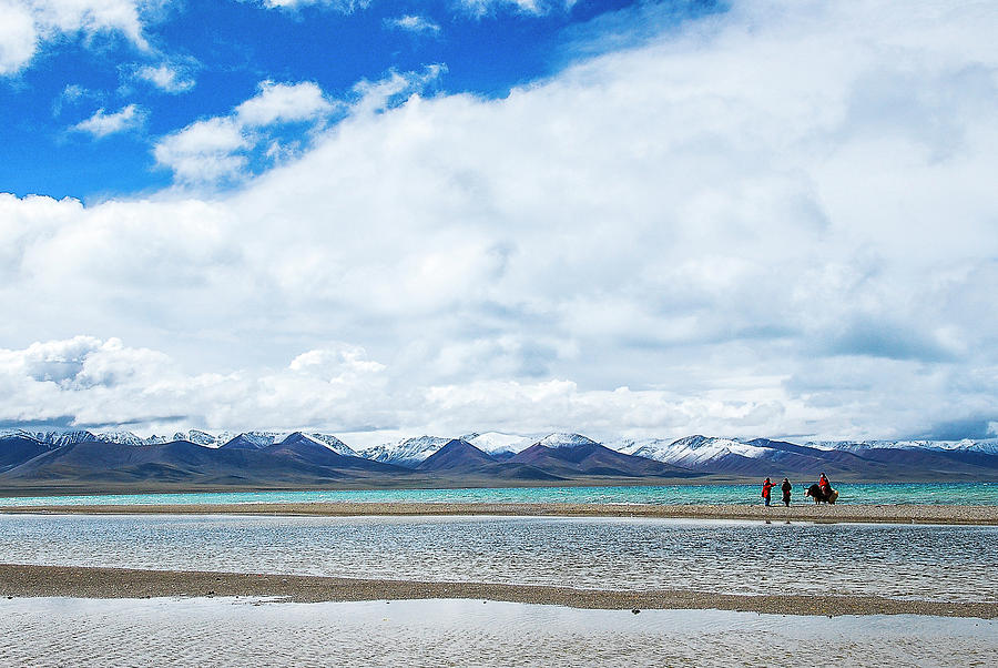 Namtso lake scenery in winter #3 Photograph by Carl Ning